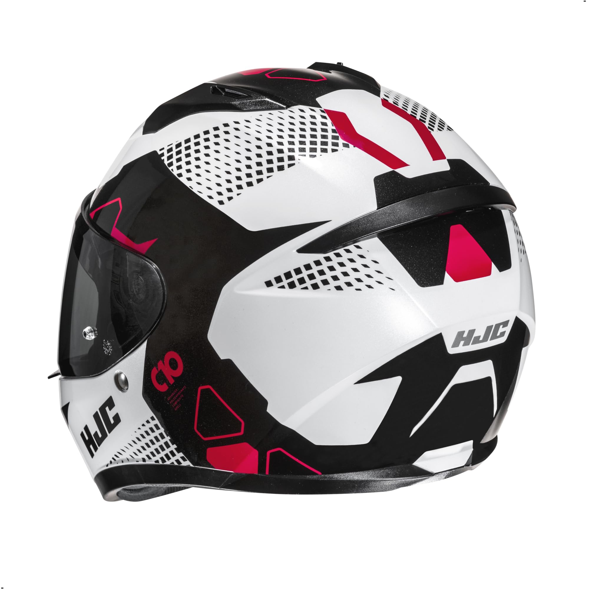 HJC C10 Aspa Full Face Motorcycle Helmet with HJ-34P Pinlock Shield, DOT Approved (MC1, X-Small) - Image 3