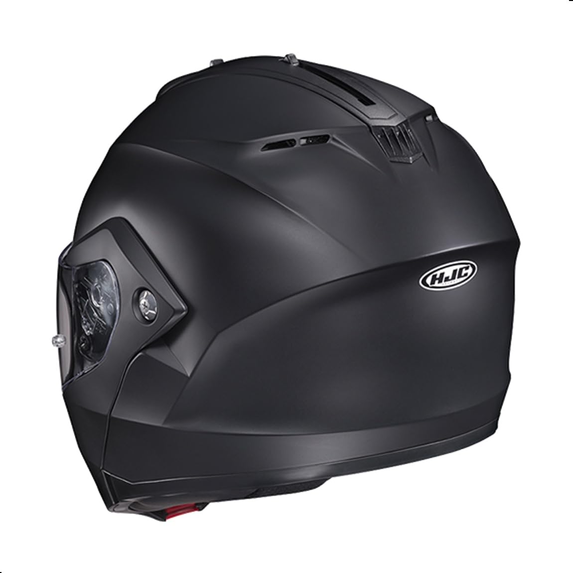HJC C91 Solid Modular Motorcycle Helmet with HJ-17 Pinlock Shield, DOT Approved (Semi Flat Black, Large) - Image 4