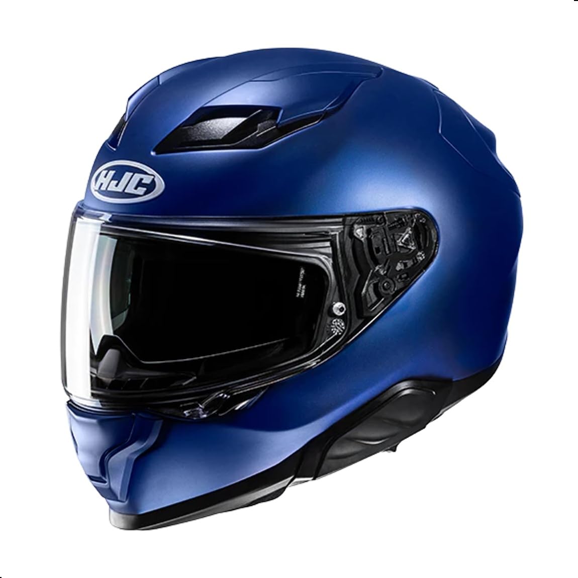 HJC F71 Adult Street Motorcycle Helmet - Semi-Flat Metallic Blue/X-Small