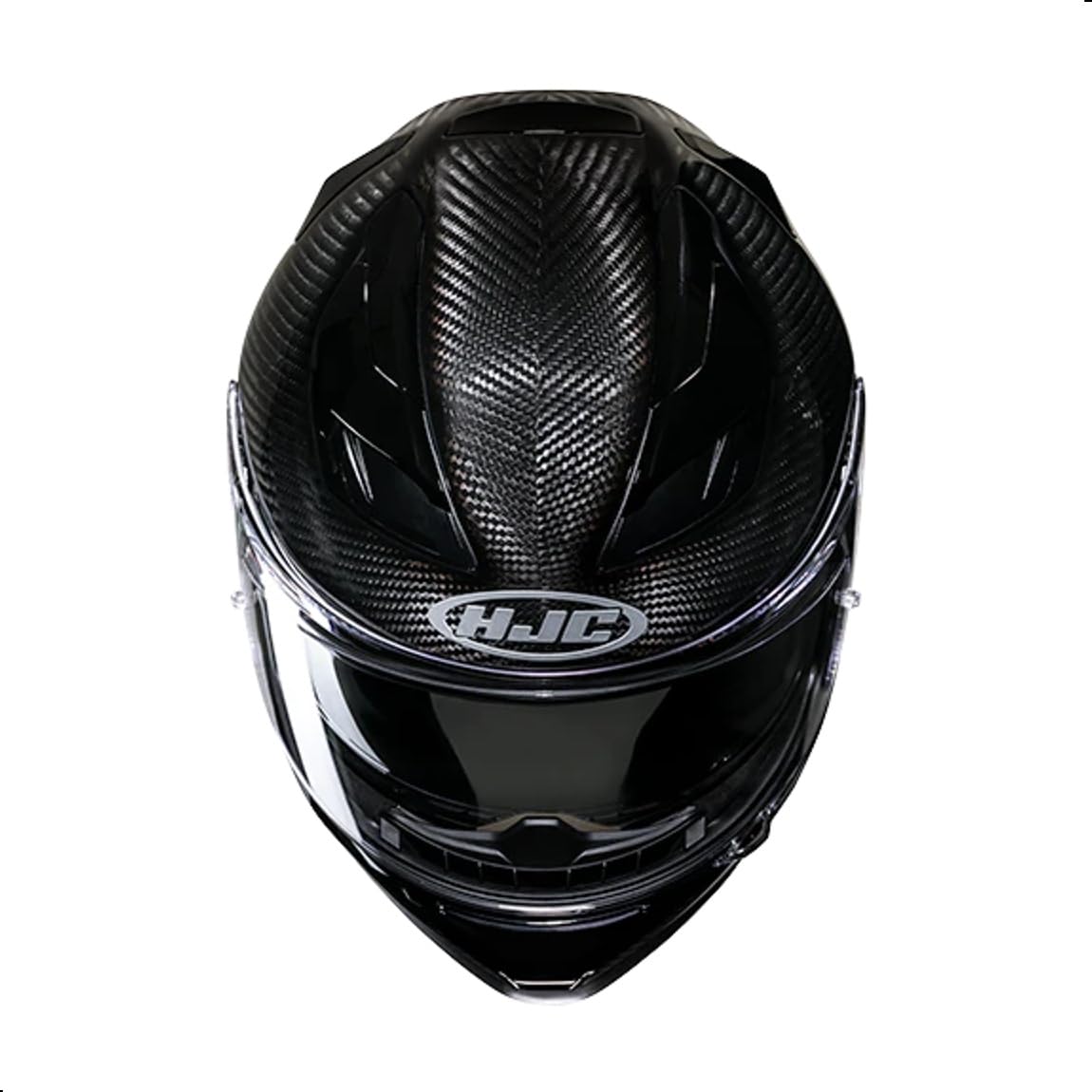 HJC F71 Carbon Solid Full Face Motorcycle Helmet with HJ-38 Pin-Lock Shield, DOT Approved (Carbon, X-Small) - Image 4