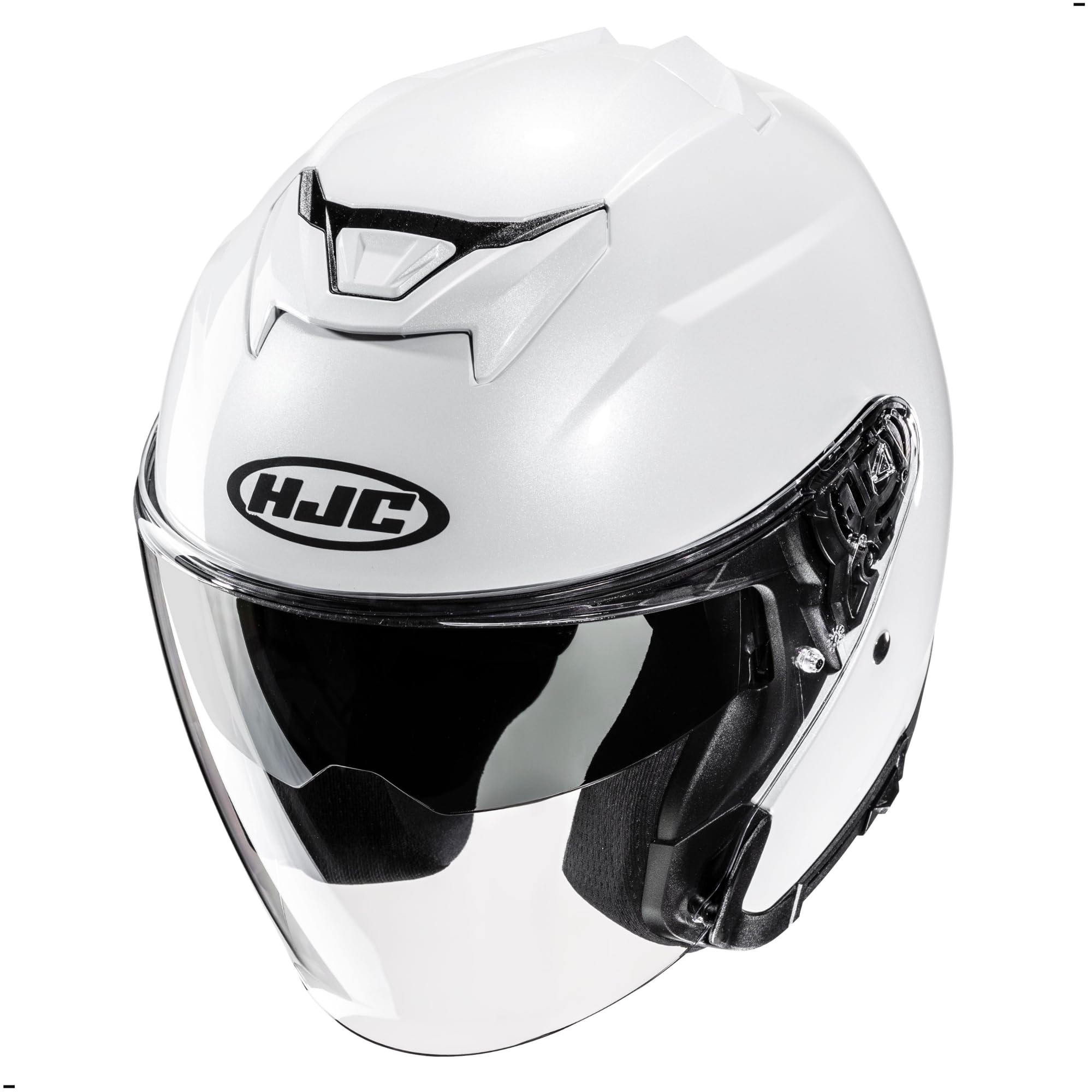 HJC i31 Solid Open Face Motorcycle Helmet, DOT Approved (White, X-Small) - Image 5