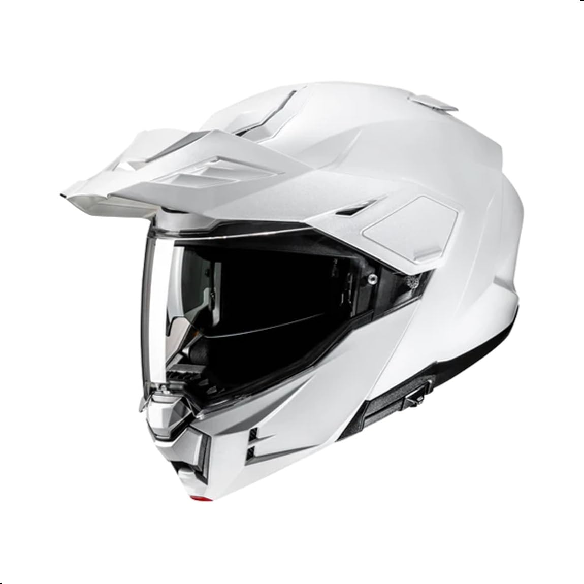HJC i80 Solid Modular Motorcycle Helmet with HJ-44 Pin-lock Shield, DOT Approved (White, Large)