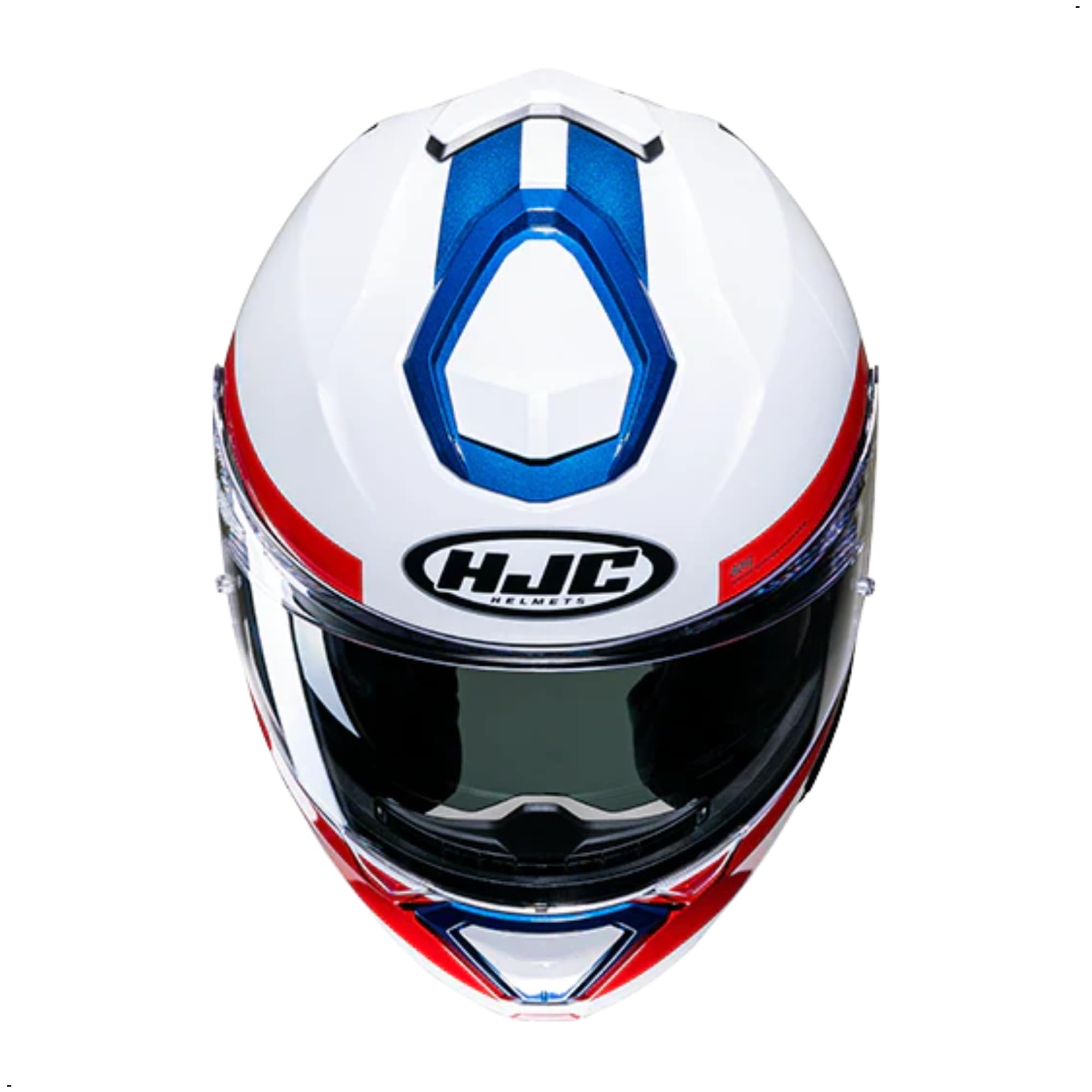 HJC i91 Bina Poly Modular Motorcycle Helmet with HJ-33 Pin-lock Shield, DOT Approved (MC21, X-Small) - Image 5