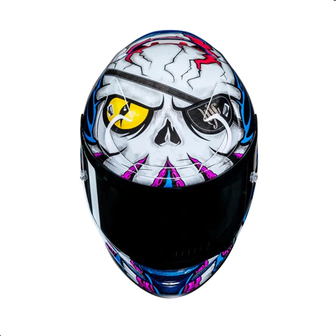 HJC RPHA 12N Kraken Motorcycle Helmet with HJ-42 Pinlock Visor, DOT Approved (MC28, Large) - Image 4